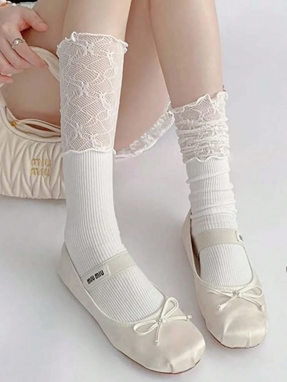 Lace Long Over the Knee OTK Socks
